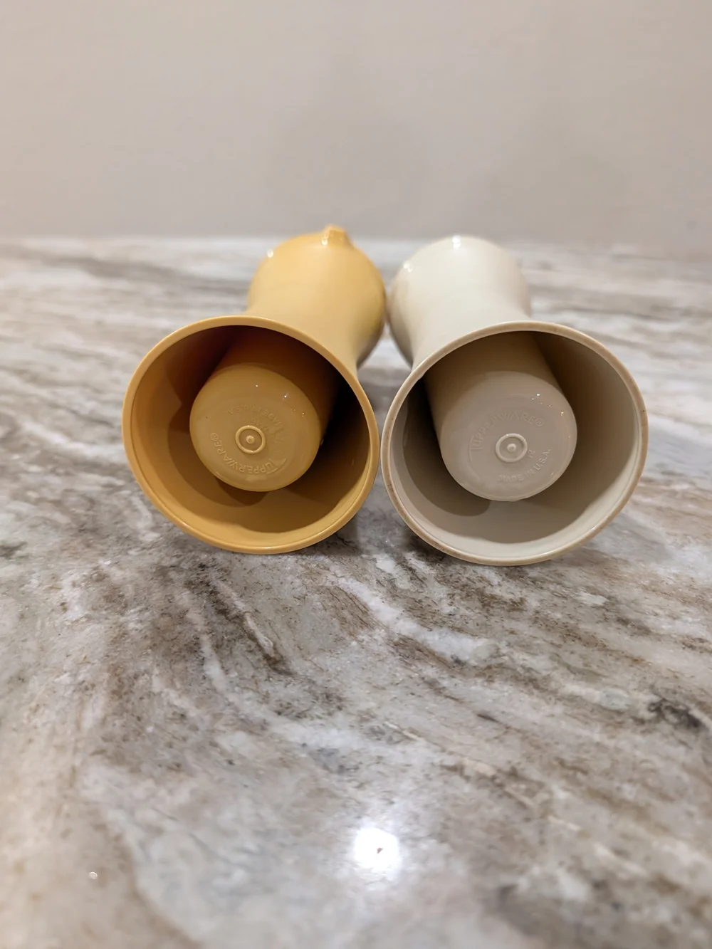 Vintage Tupperware Vinegar & Oil Cruet Salad Dressing Container Set